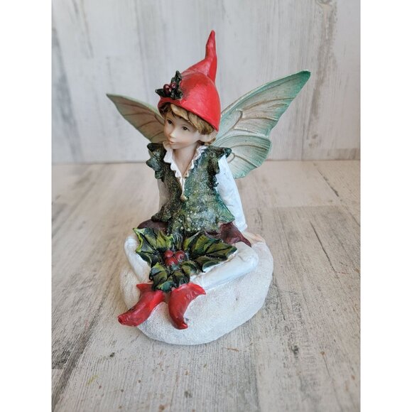 Mark Roberts sitting snow fairy elf vintage unique home decor - Picture 8 of 9